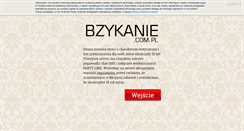 Desktop Screenshot of bzykanie.com.pl